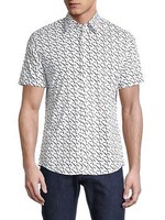 MICHAEL KORS Slim-Fit Logo-Print Shirt