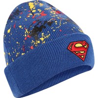 NEW ERA 纽亦华 Superman spray paint winter beanie in blue