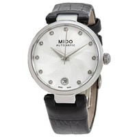 MIDO 美度 Mido Baroncelli II Automatic Diamond Silver Dial Ladies Watch M0222071603610