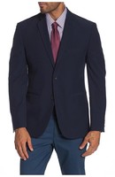 派瑞·艾力斯 Navy Solid Two Button Notch Lapel Performance Tech Very Slim Fit Suit Separates Jacket男士西装