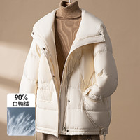 Sanpowa 冬季时尚气质立领宽松高品质韩版羽绒服