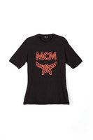 MCM 女士1976系列黑色经典印花T恤MFTASMM03BT00S
