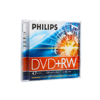 PHILIPS 飞利浦 可擦写刻录光盘 DVD+RW 4.7GB 单片盒装