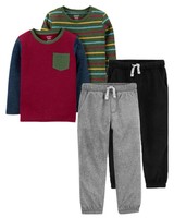 Carter's 孩特 4-Pack Tees & Pants Outfit Set
