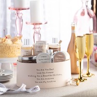 Birthday Gift Basket, Bath and Spa Gift Set for Women