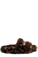 巴黎世家 Balenciaga Leopard Faux-Fur Slides - IT35 / Brown