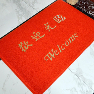 aobaojia门口地垫1625m欢迎光临门垫进门地毯饭店酒店迎宾脚垫pvc丝圈