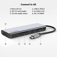 belkin 贝尔金 Belkin 贝尔金 7合1多端口 USB-C 集线器