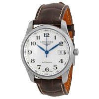 LONGINES 浪琴 Longines Master Automatic Silver Dial Brown Leather Watch L27934783