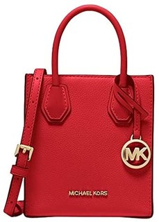 MICHAEL KORS Michael Kors 迈克·科尔斯 Mercer 超小荔枝纹皮革斜挎包(火焰色)