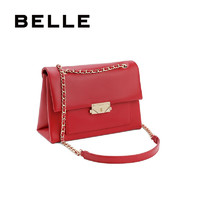 BeLLE 百丽 箱包商场同款纯色通勤链条小方包16151BX1 红色 F