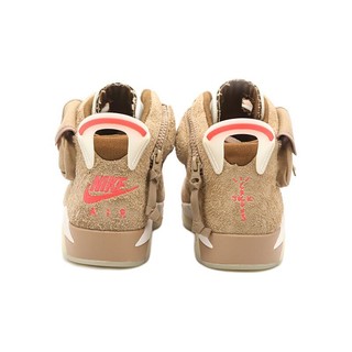 AIR JORDAN 正代系列 Air Jordan 6 Retro SP Travis Scott联名款 中性篮球鞋 DH0690-200 卡其棕 44.5