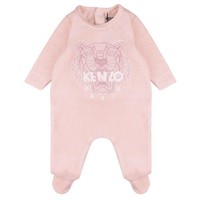 KENZO 凯卓 Velour Pink Tiger Pyjama Romper