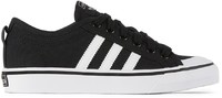 adidas 阿迪达斯 Kids Black & White Nizza Sneakers