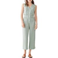 DL1961 Womens Debbie Linen Blend V-Neck Jumpsuit