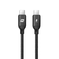 momax 摩米士 DC20 双Type-C 100W 数据线 尼龙编织 2m 黑色