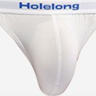 Holelong 活力龙 男士三角内裤套装 HCS016003 3条装 白色 L