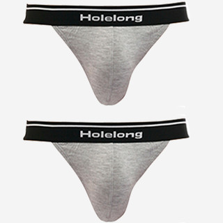 Holelong 活力龙 男士三角内裤套装 HCS016003 3条装 花灰 L