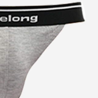Holelong 活力龙 男士三角内裤套装 HCS016003 3条装 花灰 L