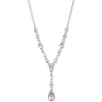 GIVENCHY 纪梵希 Pear-Shape Crystal Lariat Necklace, 16\