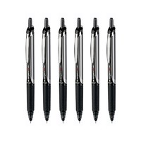 PILOT 百樂 BXRT-V5 按動中性筆 黑色 0.5mm 6支裝