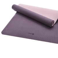 Keep 瑜伽垫健身垫加宽双色185*90cmTPE防滑稳固9mm 迷雾紫/云朵粉