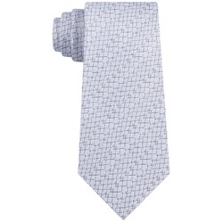 Calvin Klein 卡尔文·克莱 Mens Netting Stripe Printed Business Neck Tie