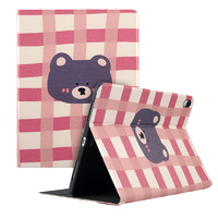 iMobile iPad mini 4 PU保护壳 粉格小熊