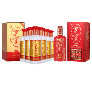 百年糊涂 智庆+窖藏 52%vol 浓香型白酒 500ml*6瓶+500ml 组合装