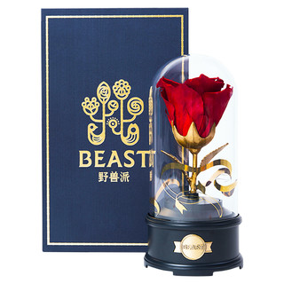THE BEAST 野兽派 心中的玫瑰 水晶球永生花 礼盒装
