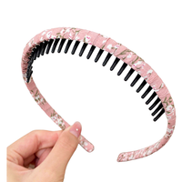 YALEI 雅蕾 YL-K0821B 带齿发箍 粉色碎花
