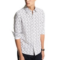 MICHAEL KORS Men's Slim-Fit Stretch Floral-Print Shirt