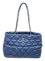 CHANEL 香奈儿 Chanel Blue Quilted Lambskin Boy Camera Shoulder Bag