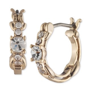 GIVENCHY 纪梵希 Extra-Small Crystal Hoop Earrings, 0.48\