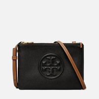 TORY BURCH Tory Burch Women's Perry Bombé Double Zip Mini Bag - Black女士单肩包