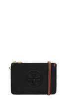 TORY BURCH Perry Bombe Clutch In Black Leather女士单肩包