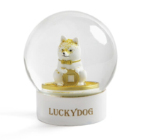 SEEROSE 柴犬水晶球幸运儿招财狗公仔 LUCKYDOG(幸运儿)