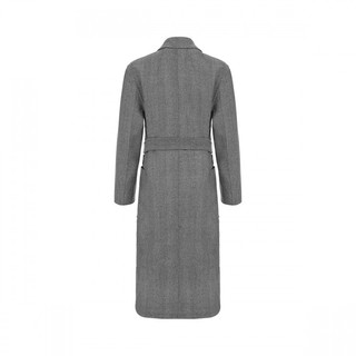 Massimo Dutti 女士羊毛中长款大衣 06400502802 黑/白色 XS