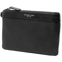 MICHAEL KORS Michael Kors Mens Black Leather Small Travel Pouch女士手拿包