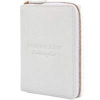 BURBERRY 博柏利 Burberry Embossed Grainy Leather Ziparound A6 Notebook Case