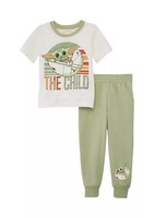 STAR Toddler Boys Baby Yoda Short Sleeve Pajama Set