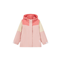 Deesha 笛莎 SS2144304 女童防风冲锋衣 奶油粉 130cm