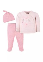 Gerber 嘉宝 Baby Girls Leopard 3 Piece Set