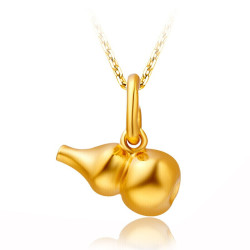 周大福黄金吊坠_chow tai fook 周大福 女士足金葫芦吊坠 f1538 1.