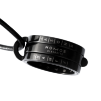 NOMOS 诺莫斯 日晷系列 中性字母戒指 黑色