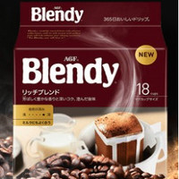 AGF blendy 挂耳咖啡 黑咖啡 18片