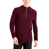 I.N.C INC Mens Howie Quarter-Zip Long Sleeve Sweater