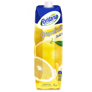 塞浦路斯 芳塔娜（Fontana）100纯果汁饮料 芬特乐原装进口水果汁早餐营养果汁 送礼年货 100%菠萝汁1L*6盒