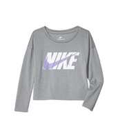 NIKE 耐克 Nike Metallic Logo Long Sleeve Boxy T-Shirt