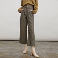 LILY 丽丽 119410C5130 女士休闲裤 黑色 M